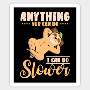 Cute Sloth Lazy Office Worker Working Sloth Statement Chill Sticker